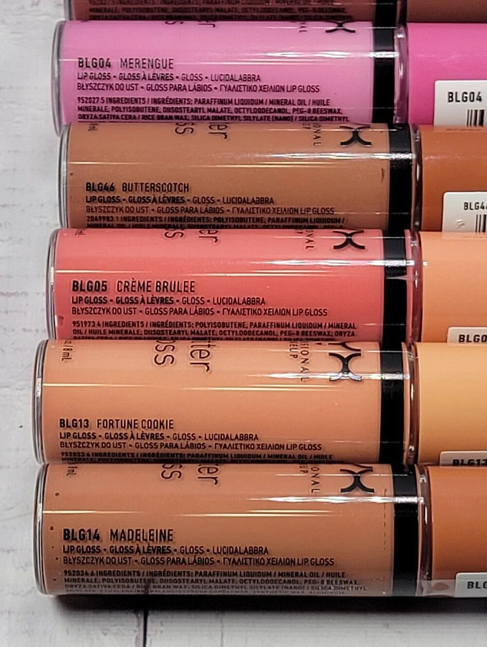 10 Piece NYX Butter Gloss Lip Gloss Bundle NEW!
